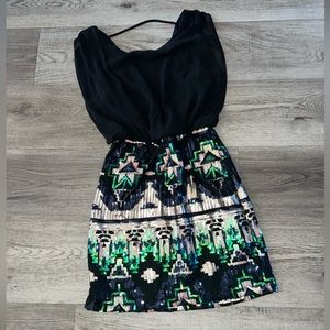 Vintage Y2K Just Me Sequin Mini Dress